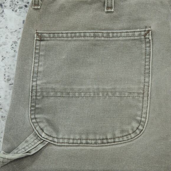 Vintage Carhartt B24 CHT Chestnut Faded Brown Carpenter Shorts 33x7.5 - Picture 3 of 13